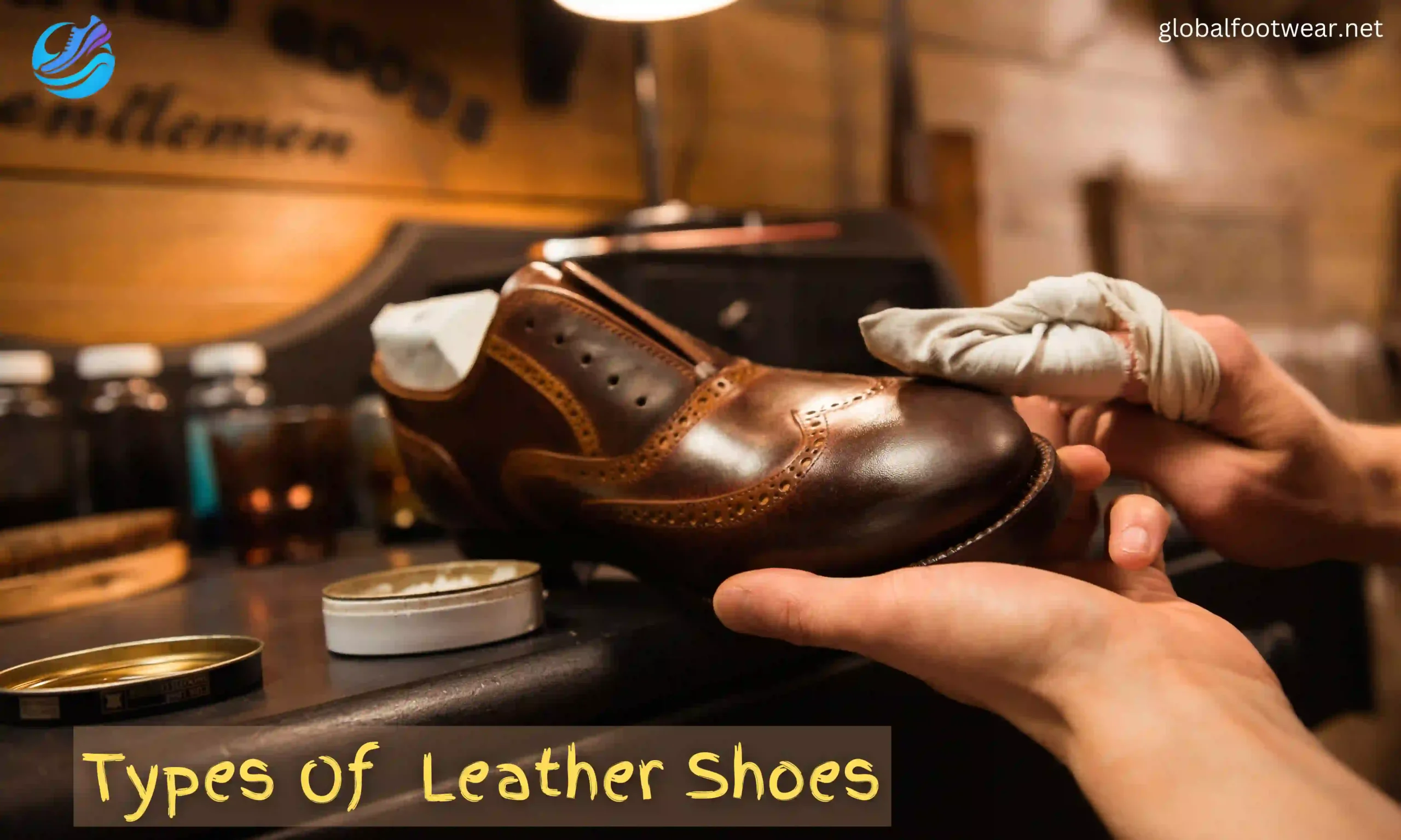 different type of leather shoes